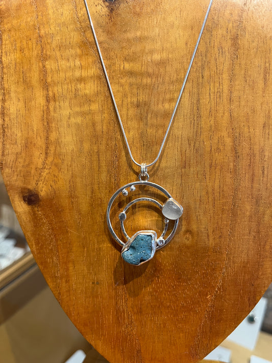 Leland Blue Galaxy Pendant by Meg Tang