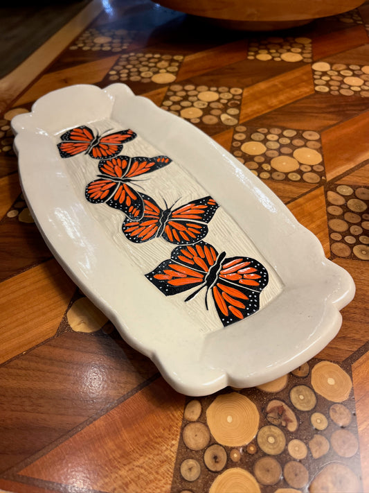 Scalloped Tray by Terrapin Tile