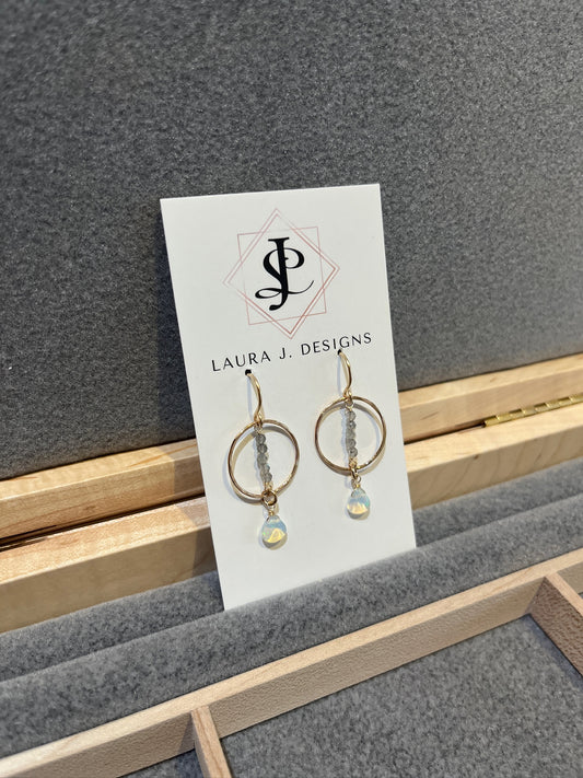 E7886 Opal Twilight Earrings by Laura J