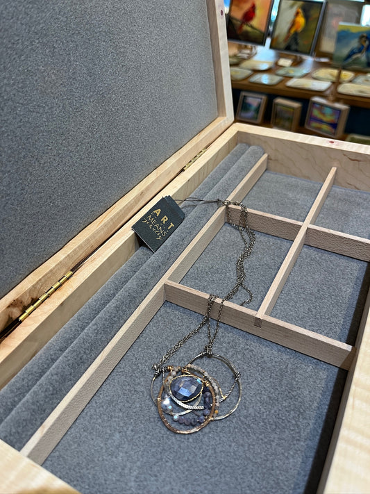 80224n Blueberry Bramble Pendant by Art by Any Means