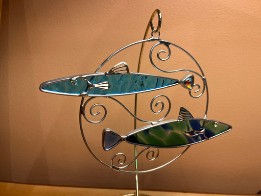 Pisces Circle by Green Mountain Glass
