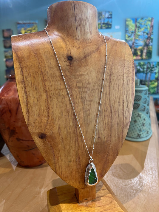 N11 Seaglass Necklace by Susan Ringer