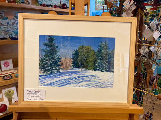 Winter on High Meadow Trail by Julie Stoppel