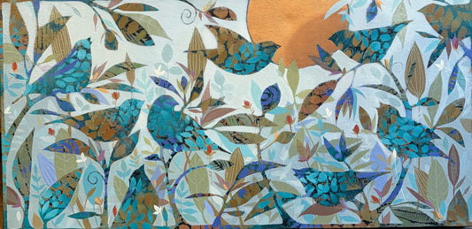Nine Birds in my Garden by Sue Davis