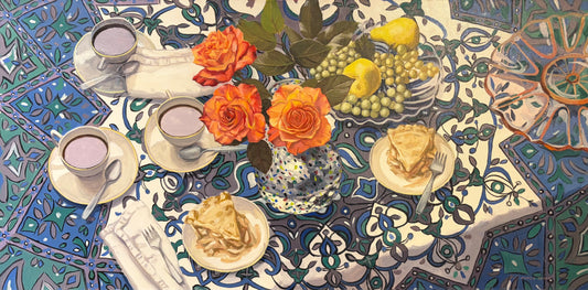 Peach Roses and Apple Pie by Margie Guyot