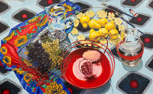 Black and Green Grapes by Margie Guyot