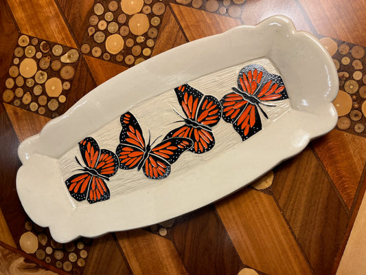 Scalloped Tray by Terrapin Tile