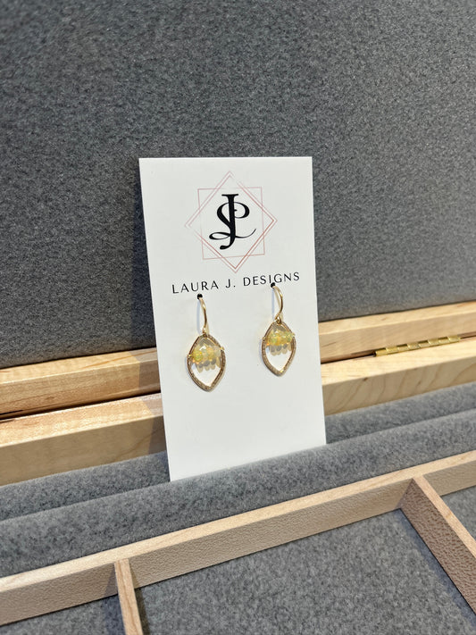 e7803 Opal Flame Earrings by Laura J