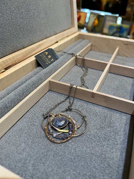 80224n Blueberry Bramble Pendant by Art by Any Means