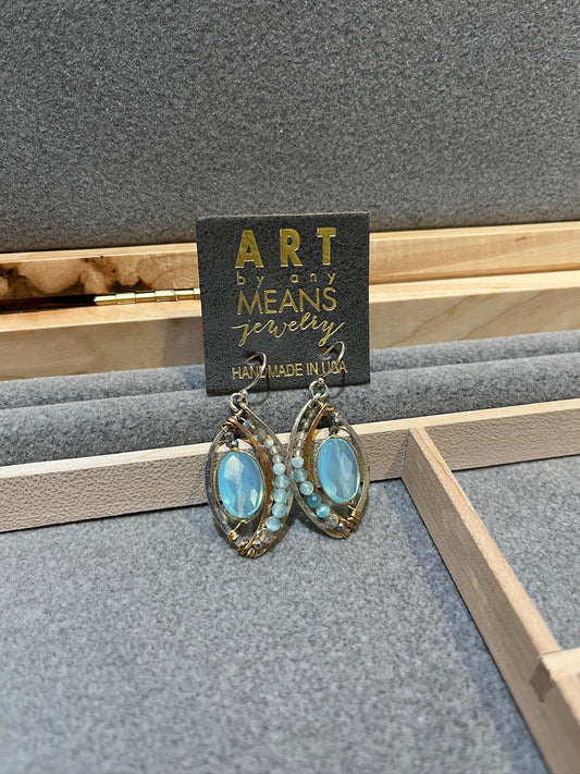 E78520 Lotus Petal Earrings by Art by Any Means