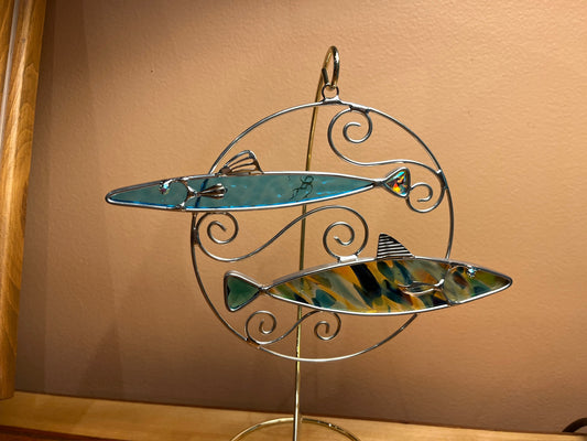 Pisces Circle by Green Mountain Glass