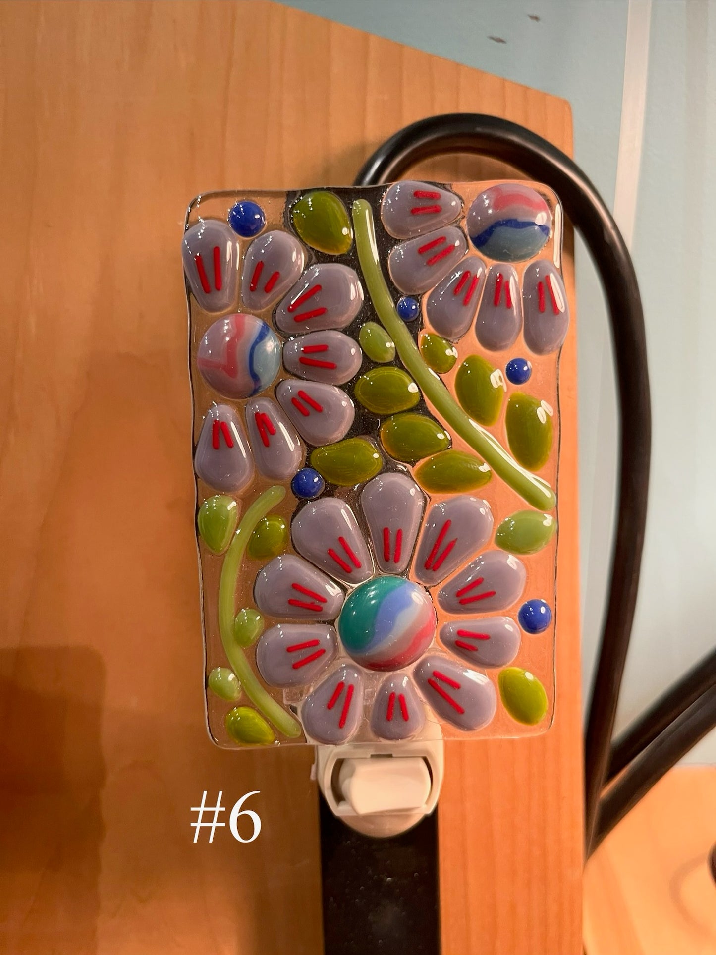 Floral Rectangle Nightlight by Susan Smith