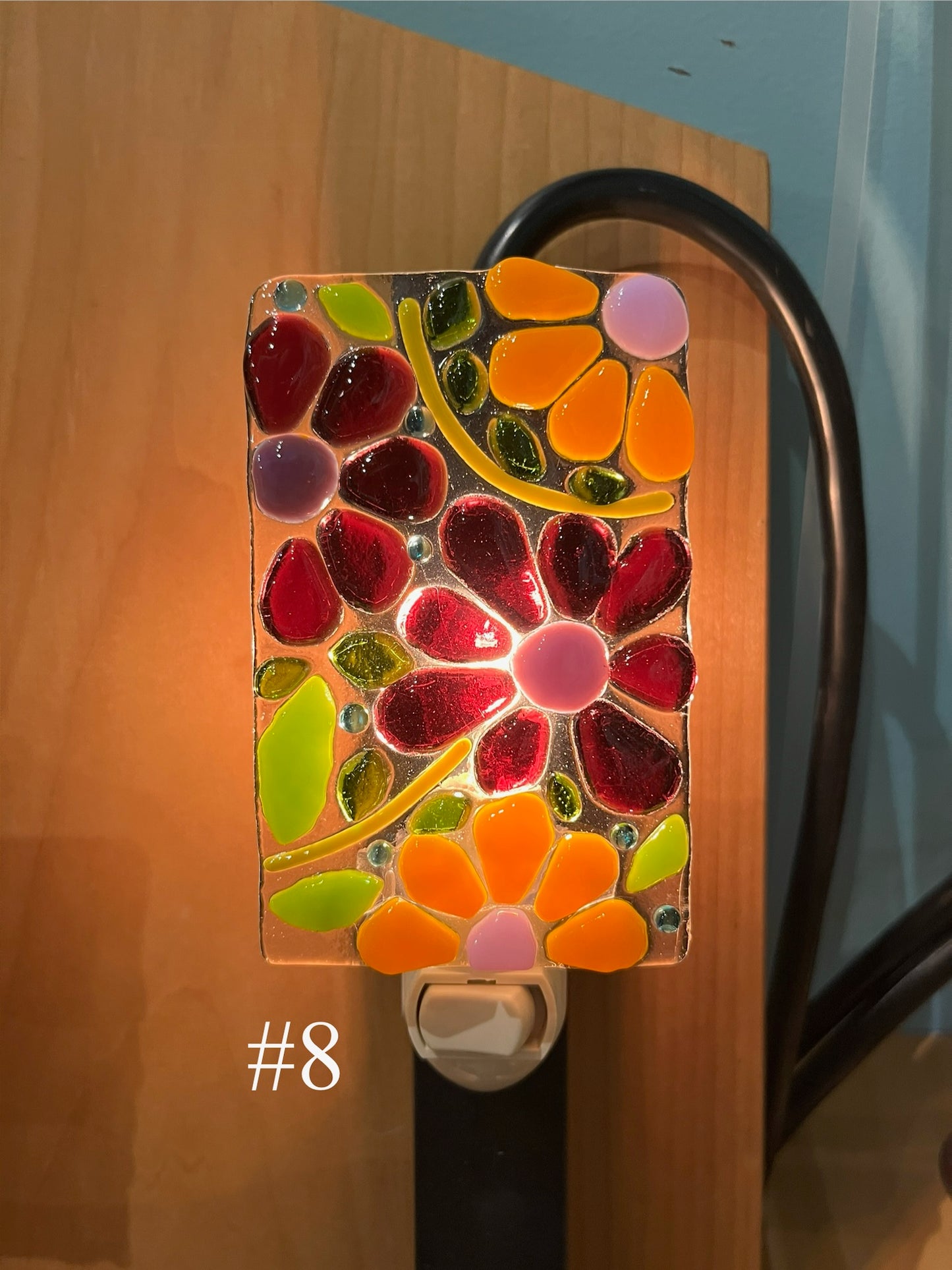 Floral Rectangle Nightlight by Susan Smith