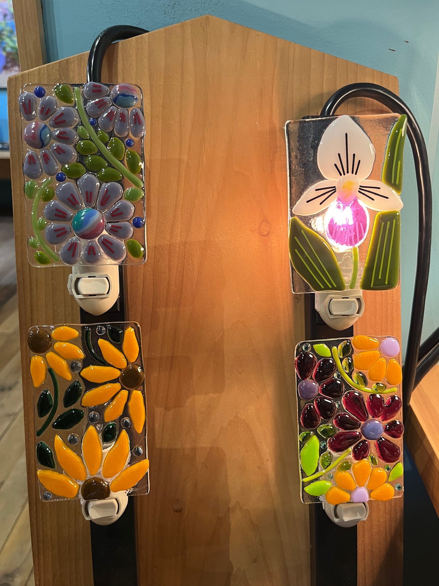 Floral Rectangle Nightlight by Susan Smith