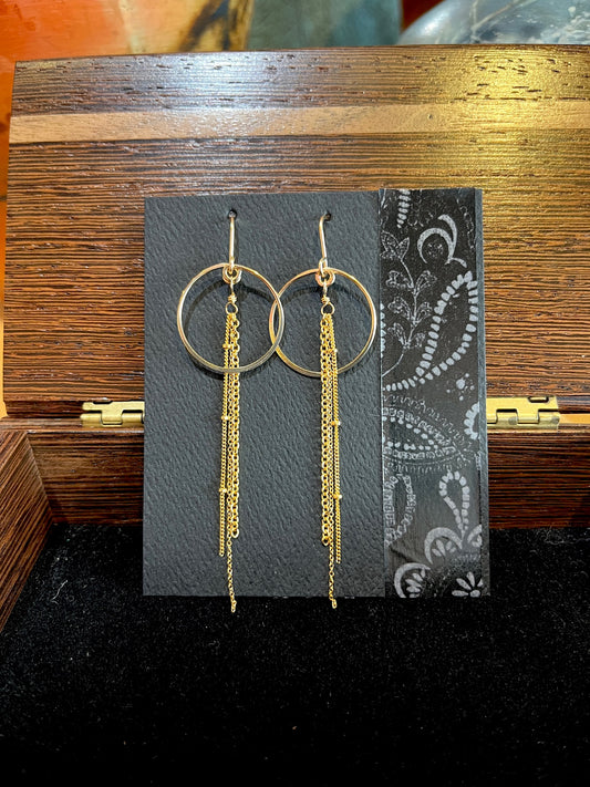 GS136 Sun Cascade Earrings by Linda Trent