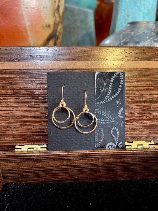 E032 Petite Double Earrings by Linda Trent